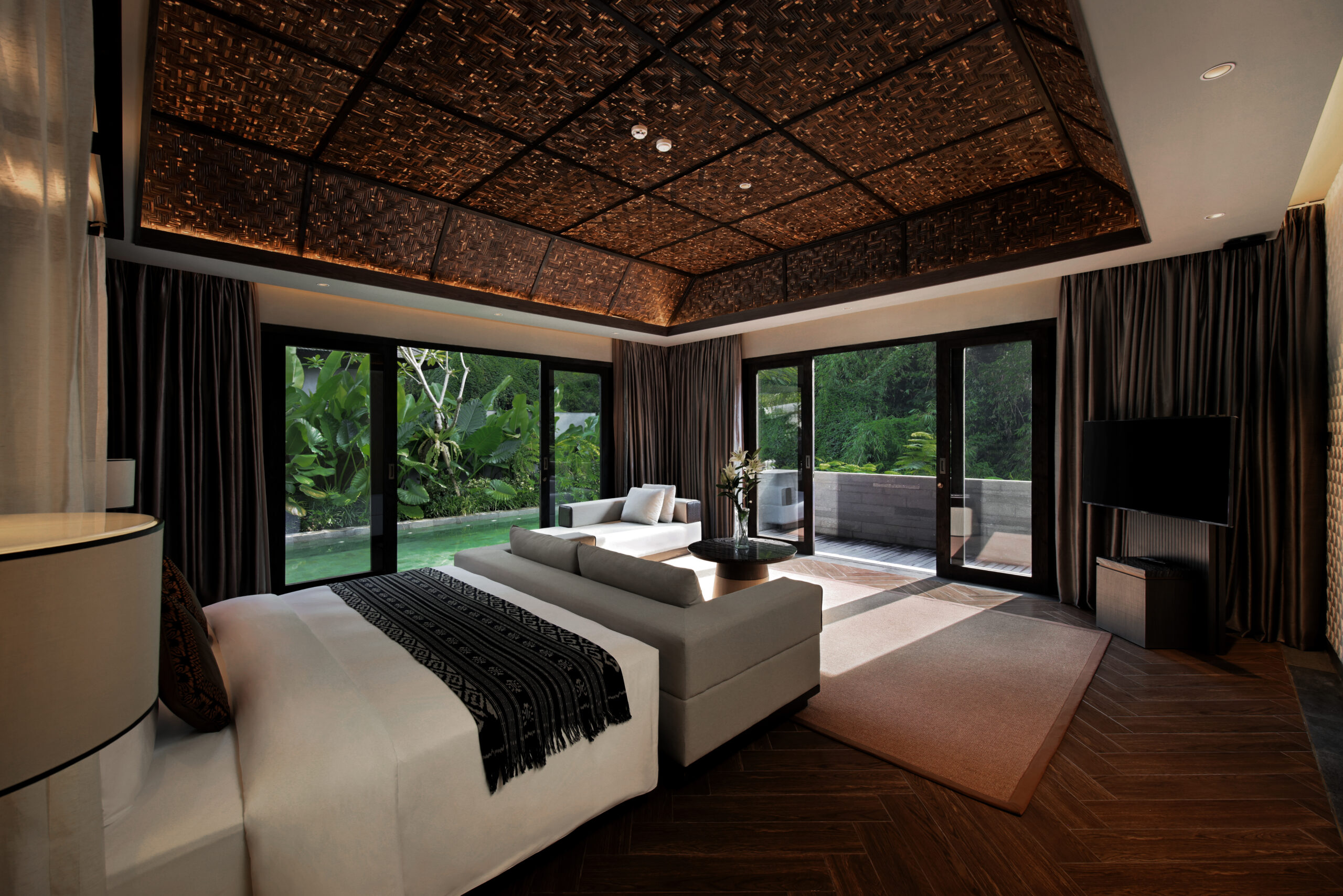 Experience ultimate romance and tranquility in Ayatara’s Honeymoon-special room, SARAS VILLA, designed for intimate moments amidst Bali’s lush landscapes. With a private pool, luxurious amenities, and breathtaking jungle views, this serene sanctuary promises an unforgettable escape for couples seeking love and relaxation.