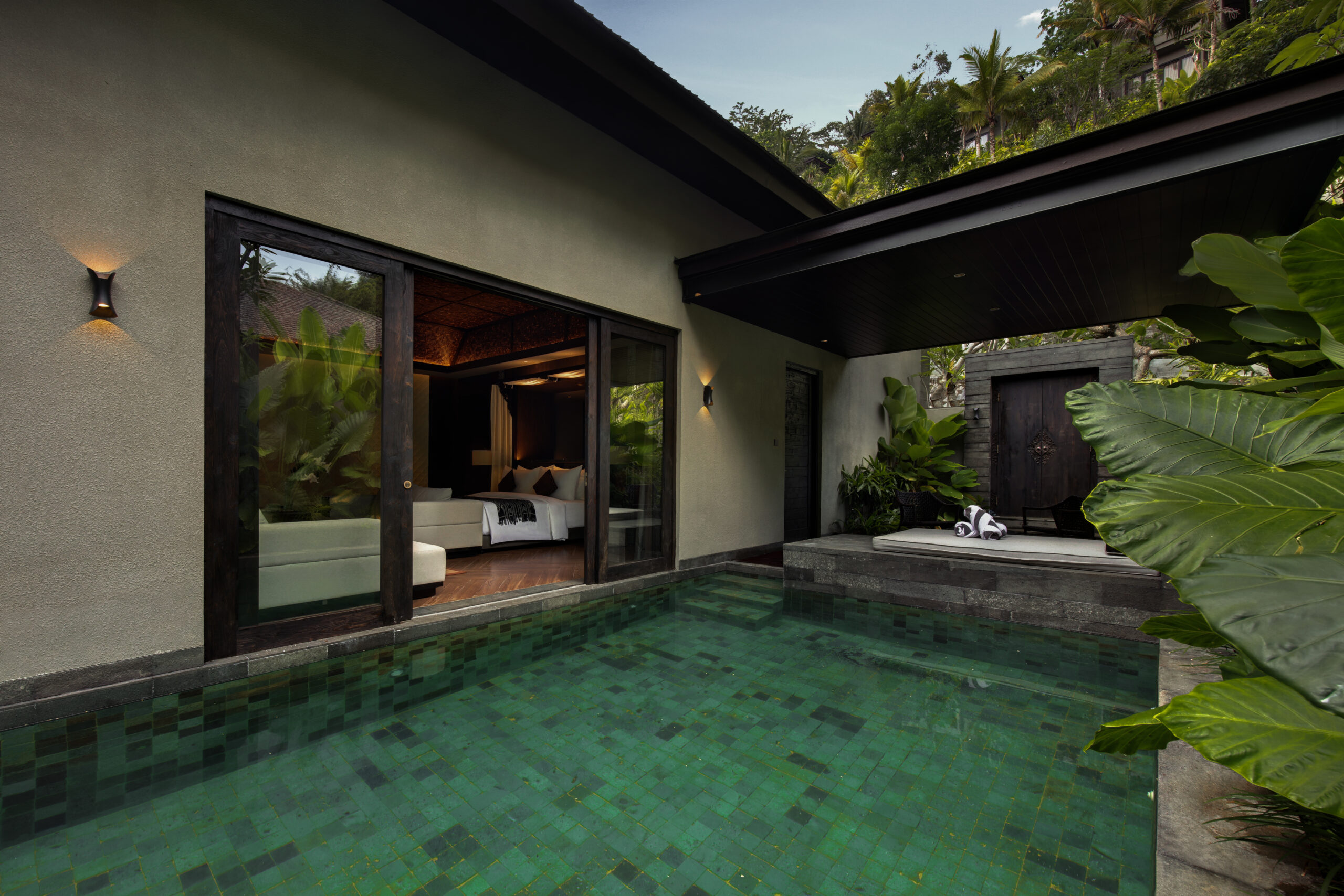 Experience ultimate romance and tranquility in Ayatara’s Honeymoon-special room, SARAS VILLA, designed for intimate moments amidst Bali’s lush landscapes. With a private pool, luxurious amenities, and breathtaking jungle views, this serene sanctuary promises an unforgettable escape for couples seeking love and relaxation.